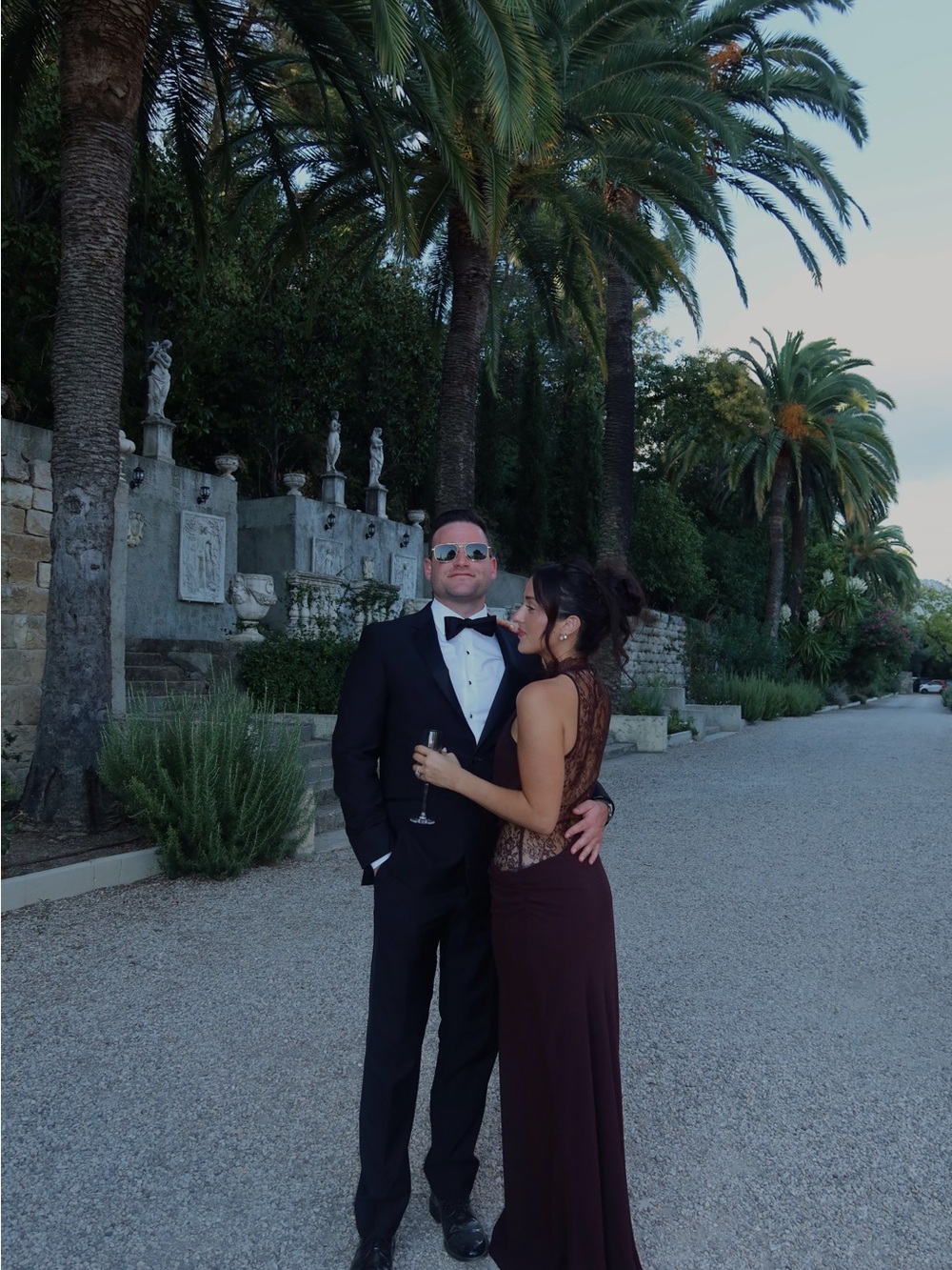 Meshki Burgundy Lace-Back Maxi Dress